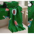 thumbnail image 6 of Soimoi Green Cotton Voile Fabric Snowman & Penguin Cartoon Print Sewing Fabric Yard 56 Inch Wide, 6 of 7