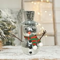 thumbnail image 6 of zhmrfg Discoes Snowman Mirror Balls Decorative Ornament 7.87"x3.74"x3.74" Holiday Winter Tabletop Mantel Shelf Reflective Disco Balls with Knitted Scarf for Christmas Party Home Decor, 6 of 6