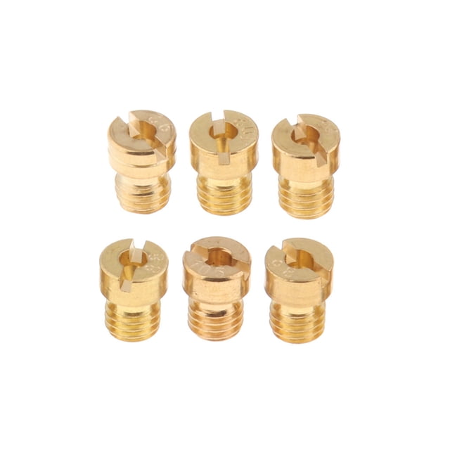 Kenally 6 unids/set carburador Jet motocicleta Carb cobre boquilla accesorios automotrices repuestos repuesto para GY6 125cc/150cc/CG125cc Herramientas y ferretería Tipo 90-102 Kenally TO008889-02