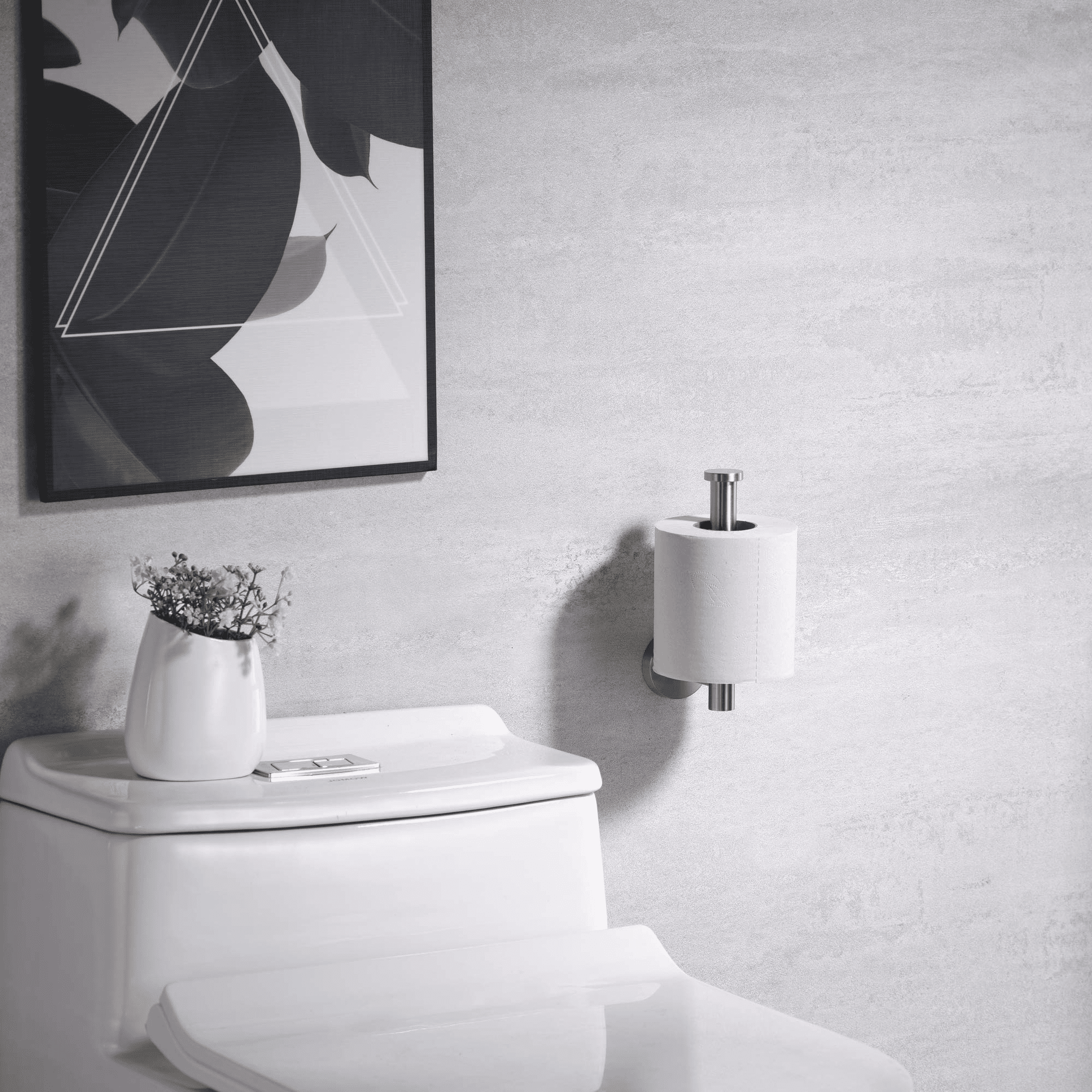 NearMoon Bathroom Toilet Paper Holder, Premium SUS304 Stainless Steel  Rustproof Wall Mounted Toilet Roll Holder for Bathroom, Kitchen (3 Pack,  Brushed Nickel) - Yahoo Shopping
