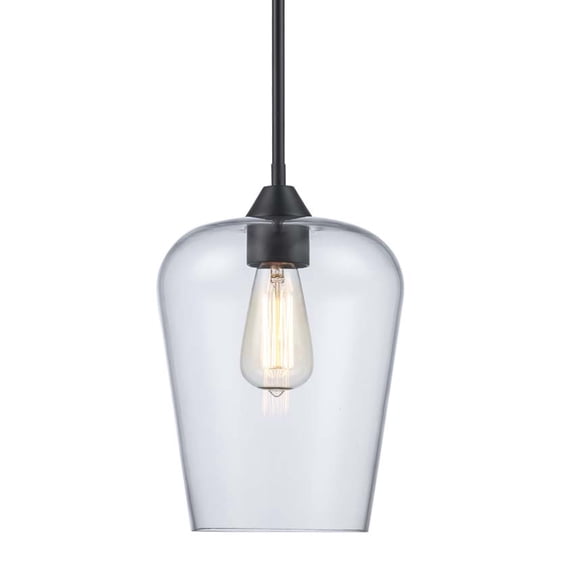 Trans Globe Lighting 71830 Kieran 8" Wide Mini Pendant - Black