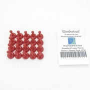 Red Standard Game Pawns 24mm x 16mm (15/16in x 5/8in) Pack of 20 Wondertrail