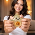 thumbnail image 3 of Halloween Pumpkin Squishy Toy, Clear Glitter Jack O Lantern Stress Ball with Mini Pumpkin Inside, Maltose Slow Rising Fidget Toy, Sensory Toy for Kids Adults, Party Favor Gift, 3 of 3