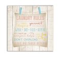 thumbnail image 1 of Laundry Rules Gallery Wrapped Canvas Wall Art, 1 of 5