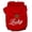 Red, variant on Pet, Dog Cat Hoodie Rhinestone, "Lucky"