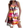 thumbnail image 1 of MKLEKYY Trajes De Baño Mujer Short Womens Summer Dresses 2024 Loose V Neck Sleeveless Swimsuit Coverup With Pockets Floral/Plain/Eyelet, 1 of 4