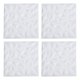 thumbnail image 2 of 12 paneles texturizados 3D para fondo de pared interior, panel decorativo para sala de estar, dormitorio, blanco mate, 500 x 500 mm, 2 of 14