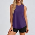 thumbnail image 4 of Hilenly Workout Tank Tops Woman UPF 50+ Sleeveless Gym Running Shirts Quick Dry Loose Fit Athletic Yoga Top, 4 of 9