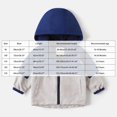 thumbnail image 3 of eczipvz Baby Winter Jacket Toddler Baby Boys Girls Hooded Jacket Windbreaker Lightweight Coat Autumn Long Sleeve Outwear Navy,4-5 Years, 3 of 6