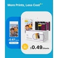 thumbnail image 2 of N200 Pro Portable AI Photo Printer,  Mini Picture Printer for  Smartphone, Thermal Dye Sublimation,  Sticker Maker 50 Sheets 2x3 Adhesive Paper & 5 Cartridges,, 2 of 6