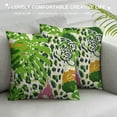 thumbnail image 3 of ONETECH Lime Green White Leopard Print Pillow Covers Cheetah Animal Spots Decorative Throw Pillows For Couch Farmhouse Chinoiserie Pillow Cases Home Decor For Room Sofa Bed Porch Outdoor, 3 of 5