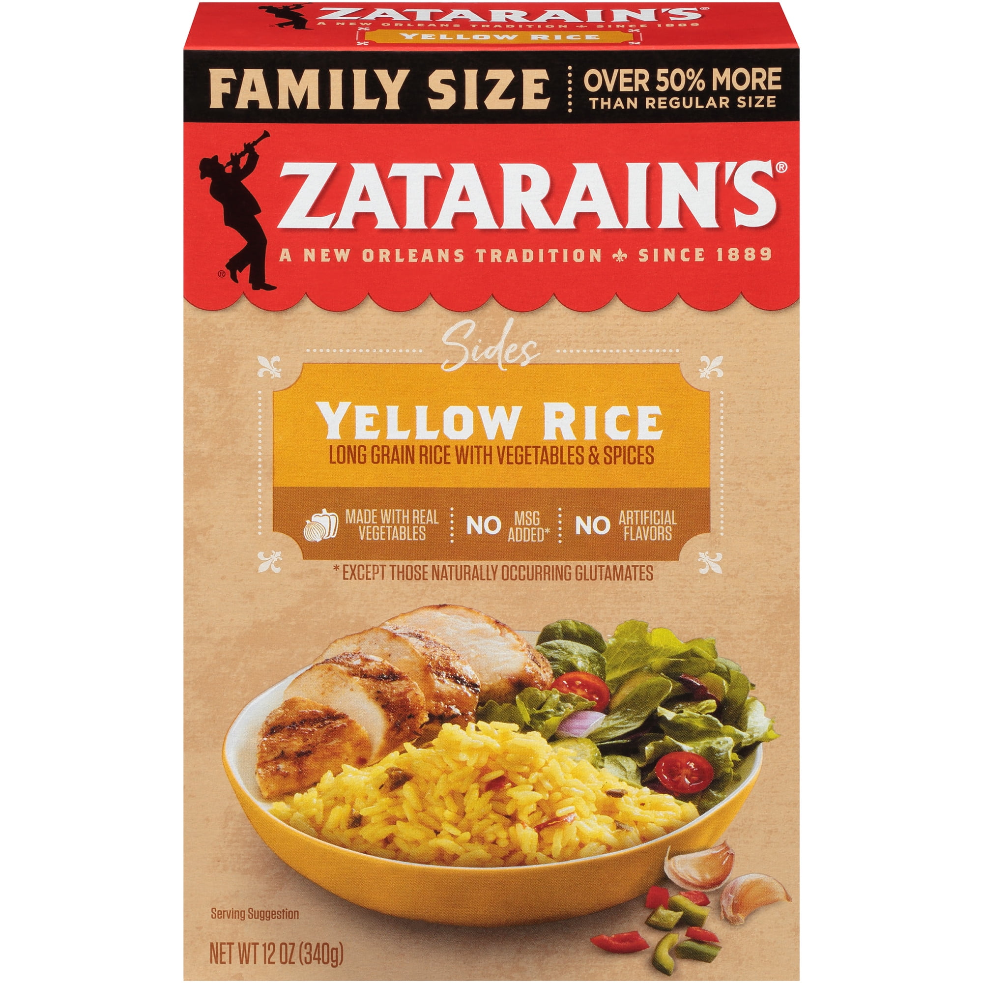 Zatarain's Yellow Rice - Family Size, 12 oz