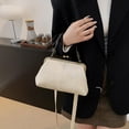 thumbnail image 2 of SPEKSEE Women PU Leather Kiss Lock Shoulder Bag Shoulder Crossbody Bag Texture Crossbody Bag for Work Shopping Travel Daily Use, 2 of 18