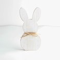 thumbnail image 2 of Easter Bunny Wooden Sign Decoration,White Easter Bunny Wooden Table Centerpieces with Jute Rope,White Rabbit Shaped Woodboard Ornament for Table,Shelf,Bookcase,Fireplace Home Decoration, 2 of 7
