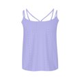 thumbnail image 4 of Pincandy Fashion Women Causal Embroidery Round Neck Sling Vest Sleeveless T-Shirt Summer Tops,Purple,5XL, 4 of 6