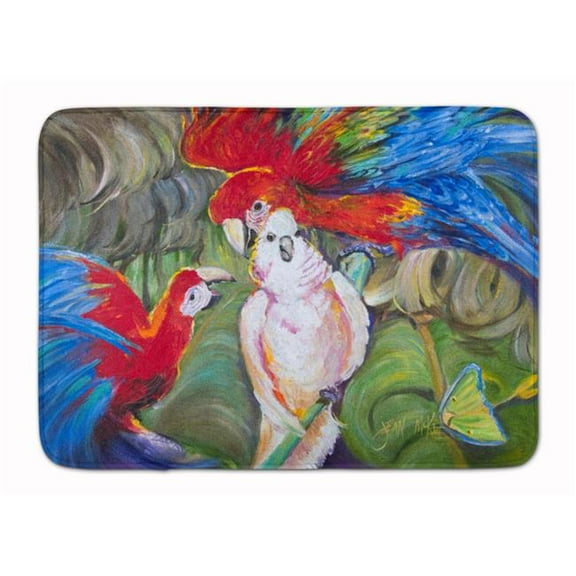 Menage-a-trois Parrots Machine Washable Memory Foam Mat