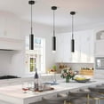 thumbnail image 3 of KCO Lighting Mid Century Modern Black Metal LED Pendant Light, Nordic Minimalist Cylinder Hanging Kitchen Island Lighting, 3 of 9