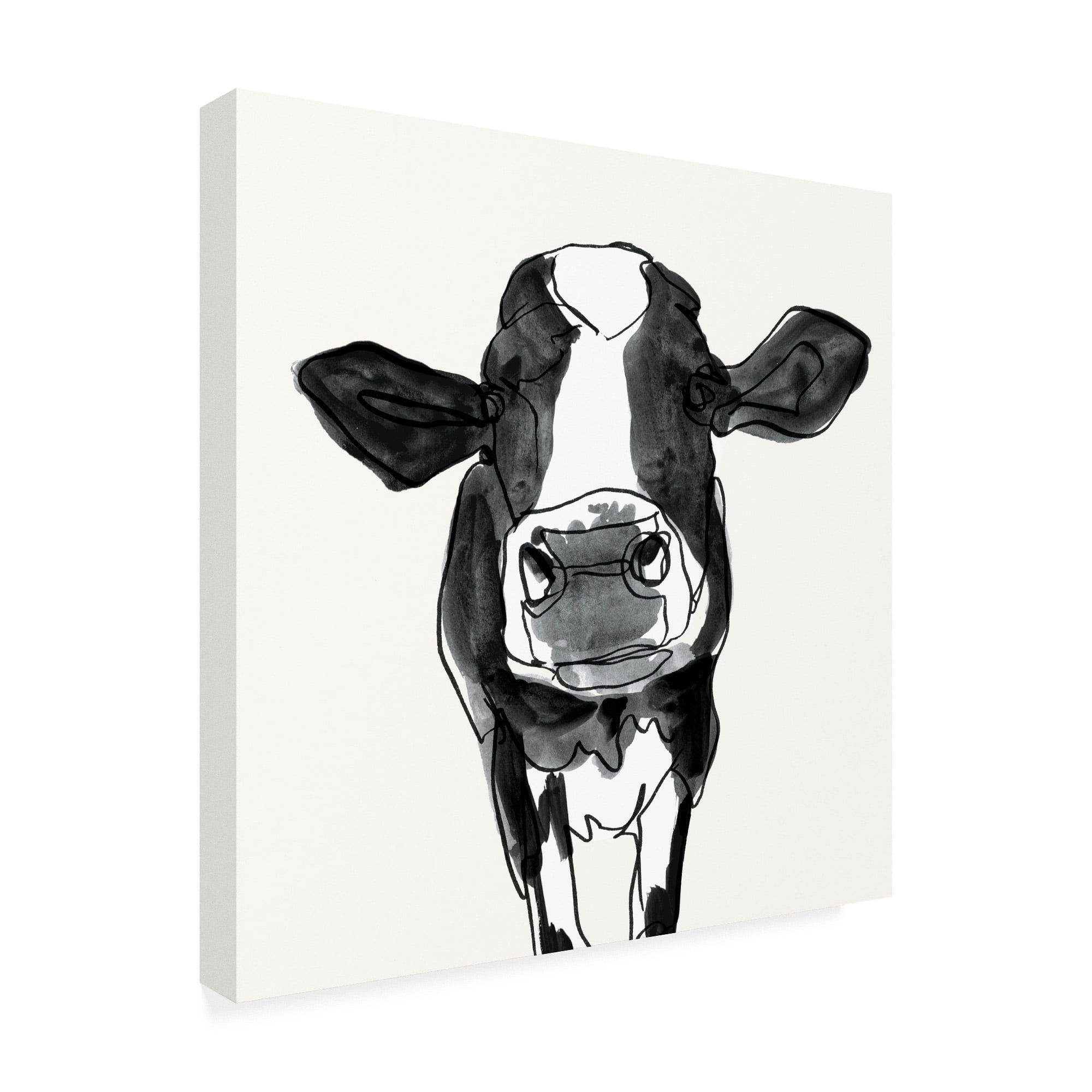 Trademark Fine Art 'Cow Contour III' Canvas Art by Victoria Borges