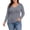 01-Gray, variant on Posijego Women's Plus Size Tops Long Sleeve Shirts V Neck Causal Top Basic Tee Shirts Undershirt Pajamas Top
