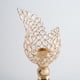thumbnail image 4 of Candelabro de cristal con pétalos dorados para centro de mesa de comedor El 12x12x33cm, 4 of 9