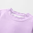 thumbnail image 5 of zbxnLI Kids Girls Ribbed Short Sleeve Shirts Cotton T-Shirts for Little Girls Solid Color Casual Summer Tee Tops, 5 of 7