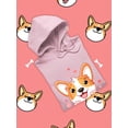 thumbnail image 3 of Cute Lovely Corgi Hoodie Women -Image by Shutterstock, Female Small, 3 of 4
