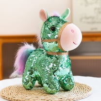 Gaiwos 2026 Year of Horse Plush Toy 7 inches, Lucky Glitter Horse Stuffed Animal, Adorable Home and Nursery Animal Decorations, Ideal Birthday Gift for Girls & Boys