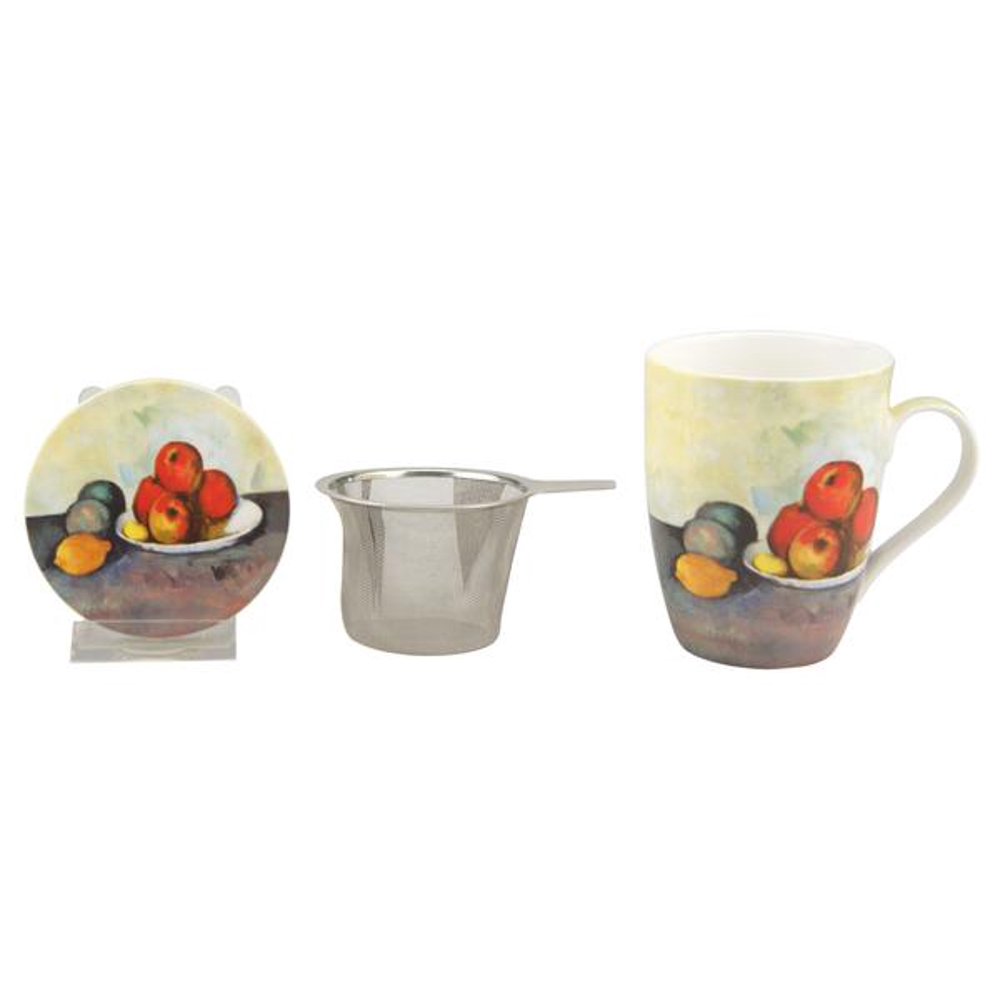 McIntosh Trading Tea Mug w/ Infuser & Lid Cezanne Still Life With