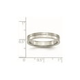 thumbnail image 2 of Stainless Steel Brushed and Polished Band Ring (4mm), 2 of 6