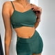 thumbnail image 5 of Conjunto de 2 piezas para mujer Color sólido Cintura alta Bikini Explosión Split Traje de baño Fridja  nalpqowj48138, 5 of 8