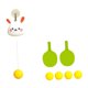 thumbnail image 3 of Juego de tren de tenis de mesa, juguete interactivo para padres e hijos, dispositivo de autoentrenamiento, juego de raqueta y pelota de tenis de mesa Conejo de 5 bolas, 3 of 8