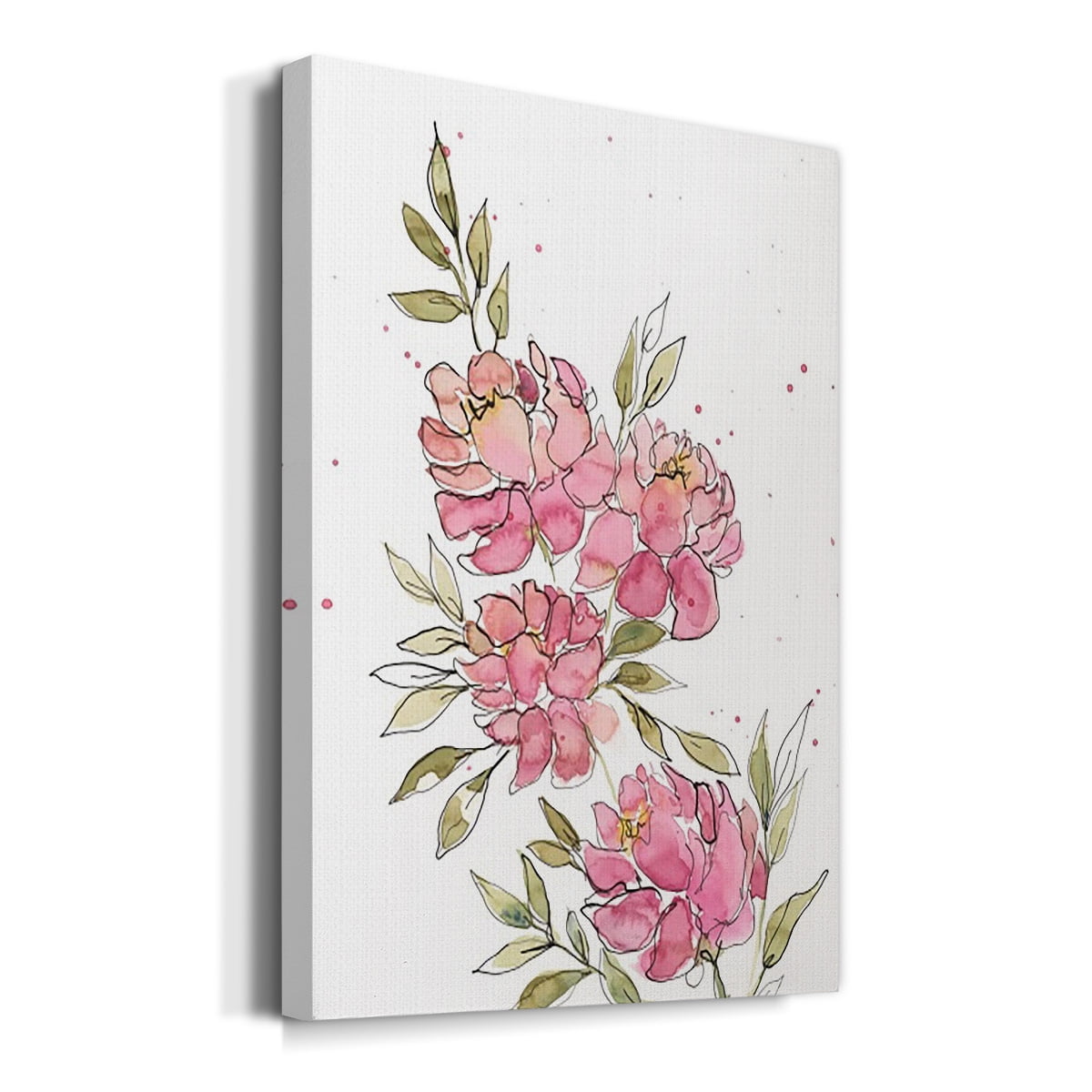 Watercolor Blooms I Premium Gallery Wrapped Canvas - Ready to Hang