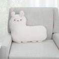 thumbnail image 7 of Little Love by NoJo Llama Shaped Plush Sherpa Decorative Pillow, Ivory, 7 of 7