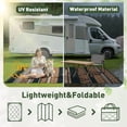 thumbnail image 6 of Outdoor Rug Carpet Waterproof-Patio Rug Mat 5x8 Reversible RV Outdoor Camping Rugs Picnic Beach Mats Plastic Straw Outside Rugs for Balcony Porch Pool Deck Boho Patio Decor, 6 of 6
