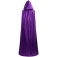 thumbnail image 4 of FNFYFH Unisex Christmas Halloween Witch Party Reversible Hooded Adult Vampires Cape Cloak, 4 of 9