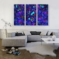 thumbnail image 2 of ARTCANVAS Purple Harlequin Opal Gemstone Jewel Precious Stone Canvas Art Print - Size: 60" x 40" (0.75" Deep) (3-Piece), 2 of 9
