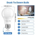 thumbnail image 7 of DAYBETTER Dusk to Dawn Light Bulbs Outdoor 60 Watt Equivalent, Automatic On/Off Sensor LED Light Bulb, 9W Daylight 5000K, 800Lumen, A19 E26 Bulbs,8pack., 7 of 7