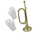 thumbnail image 4 of MERIGLARE Trumpet Bugle Blowing Musical Instrument for Orchestra Performances Training Style B, 4 of 9