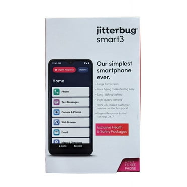 Lively Jitterbug Smart3 Smartphone for Seniors, 6.2" Screen - Black NEW IN BOX