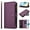 Darkpurple, variant on for Motorola Edge 2025 Flip Wallet Case, PU Leather Protective Rugged Cover with Card Slots Zipper Pocket Shock-Absorbent Kickstand Magnetic Lanyard & Shoulder Strap, Darkgreen