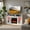 White, variant on Demi Bonn 58 Inch Fireplace TV Stand with LED Lights, Fireplace Entertainment Center with Storage Cabinets for TVs up to 65 Inch, White