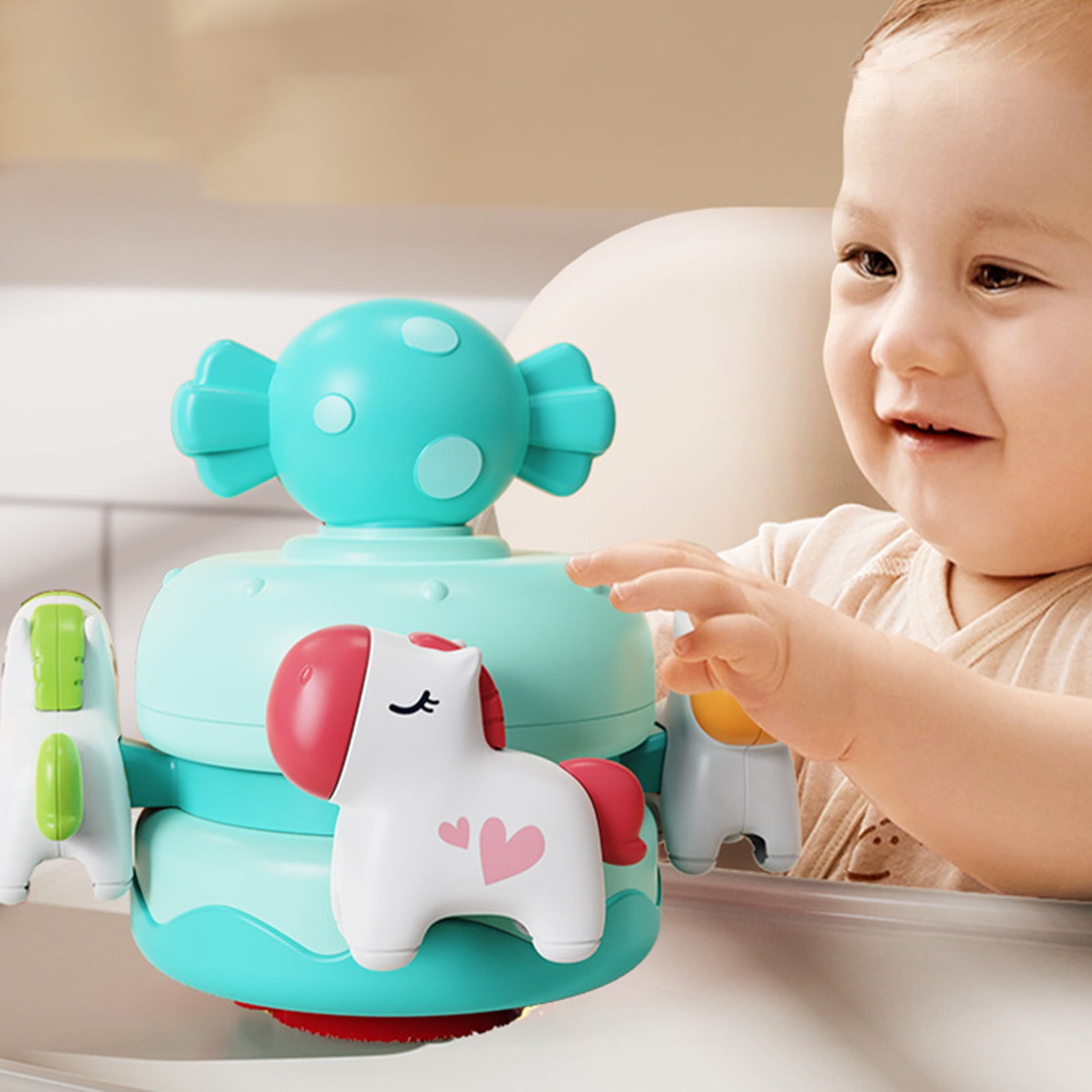 Clearance zanvin Carousel Dining Chair Soothing Toy Crib Pendant Rotatable Soothing Baby Educational Toy Walmart