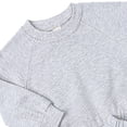 thumbnail image 5 of yboeqw Kids 2Pcs Winter Outfits Toddler Boys Long Sleeve Solid Clothing Crewneck T-Shirt and Comfy Shorts Clothes Set Grey,Size 7-8Years, 5 of 5