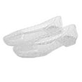 thumbnail image 4 of HOWPAY Womens Sandals on Hollow out Closed Toe Non- Transparent Jelly Shoes Casual Comfortable Summer Beach Ballet Flats Clear 35, 4 of 5