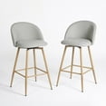 thumbnail image 3 of Homy Casa 2-Pack Swivel Patio Bar Stools, 26" Outdoor Bar Chairs for Backyard, Balcony, Bistro, 3 of 8