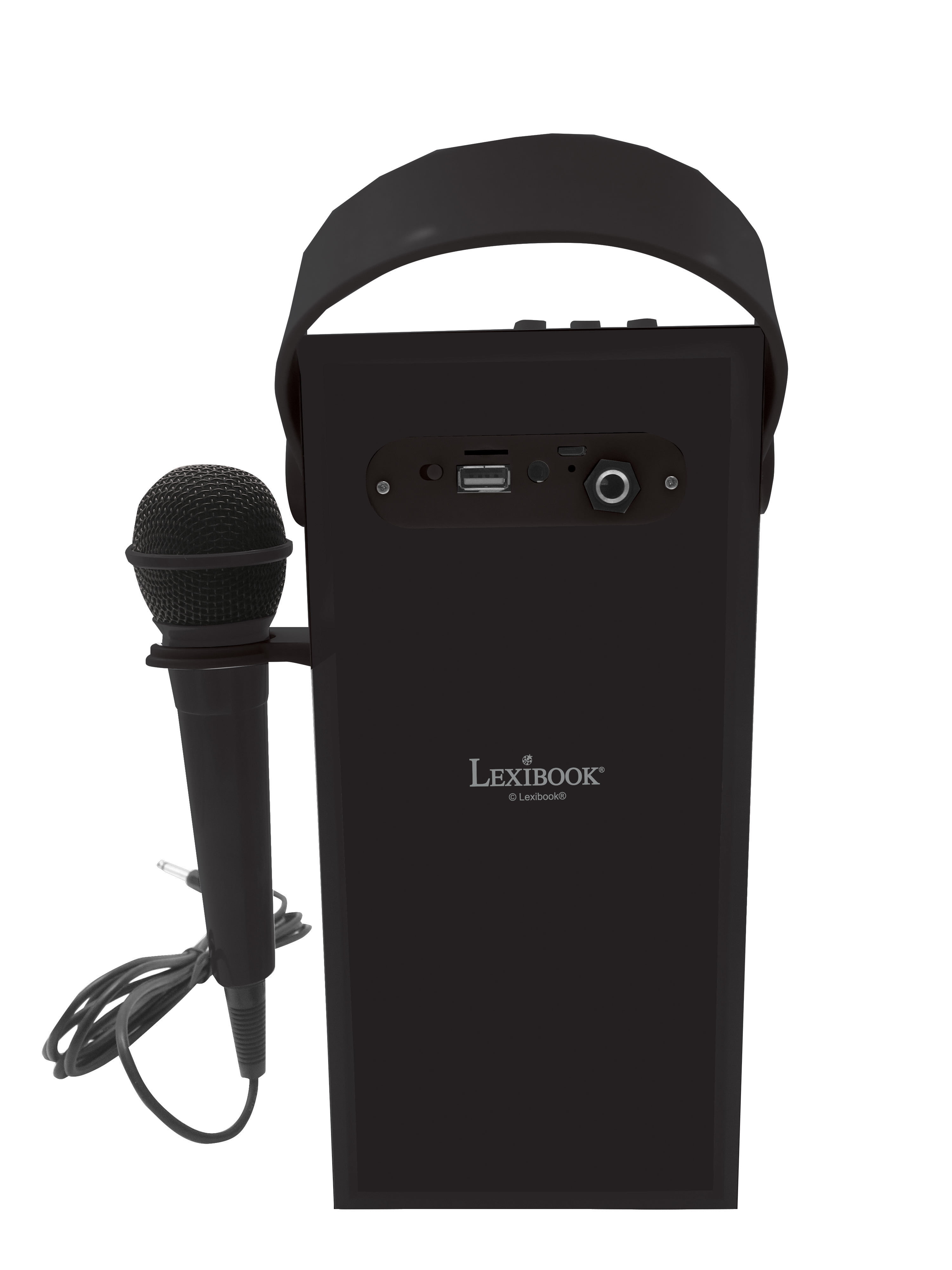 Lexibook- iParty-Enceinte Portable Bluetooth Micro, Stéréo, Effets
