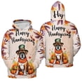 thumbnail image 3 of Happy Thanksgiving Boxer Welcome Thankful Fall Autumn Pumpkin All Over Print 3D Hoodie Unisex Merch Hoodies Boxers Dog Lover Gifts Idea - 02021, 3 of 6