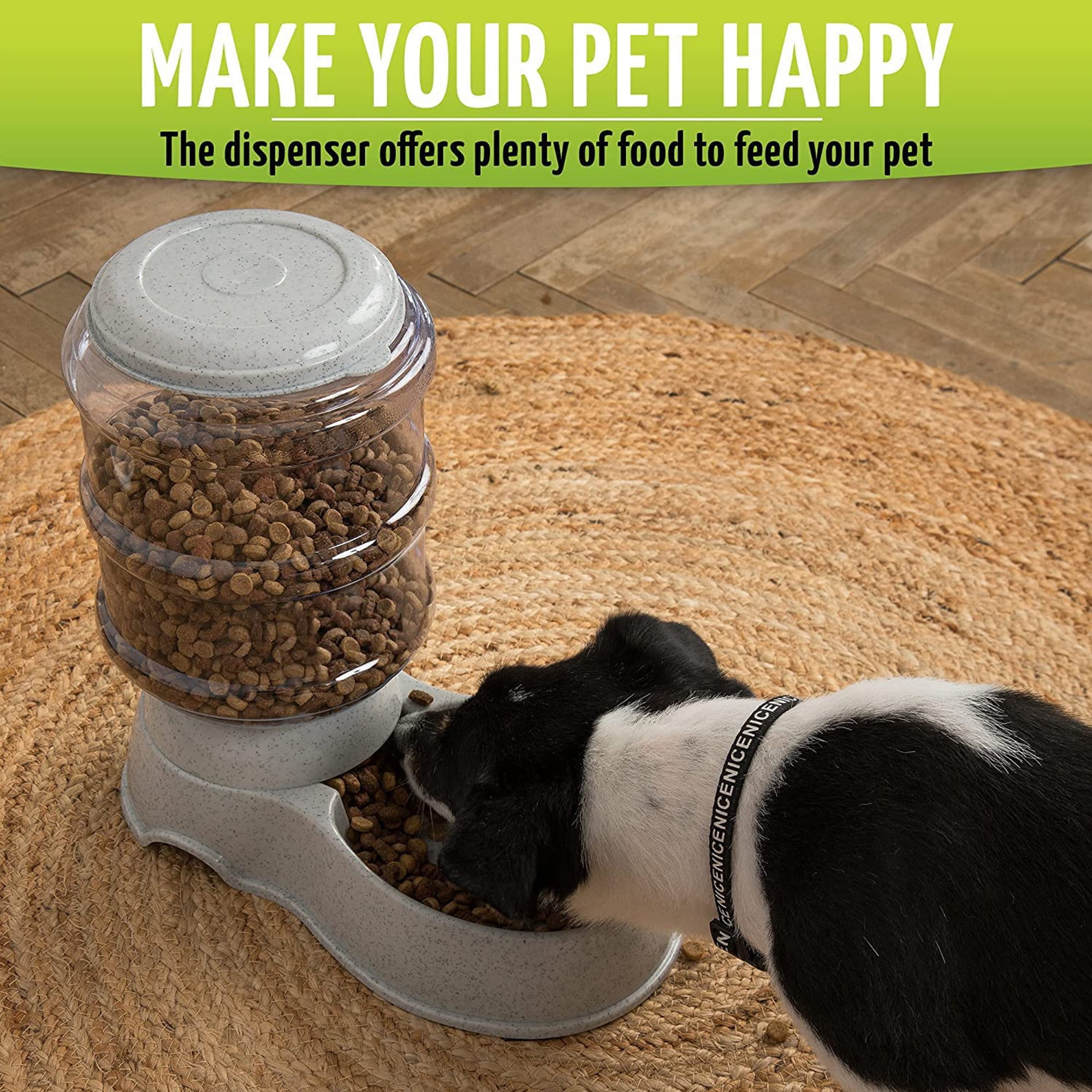 Buy Zone Tech Gravity Pet Food Dispenser & Automatic Water Bowl Cat