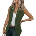thumbnail image 2 of Blazer Jackets for Women Sleeveless Summer Vest Casual Open Front Work Office Coats Tops, 2 of 6