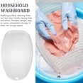 thumbnail image 3 of FUTUREORYY 1Set Washing Board Handheld Design Transparent Plastic for Laundry 37X0.3937*24X0.3937in, 3 of 8